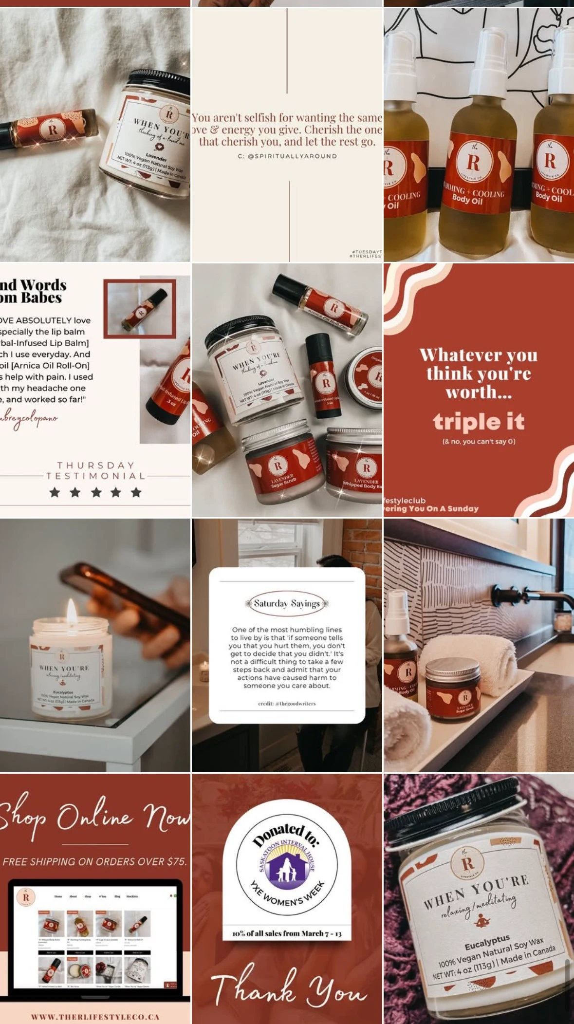 The R Lifestyle Co. Instagram feed