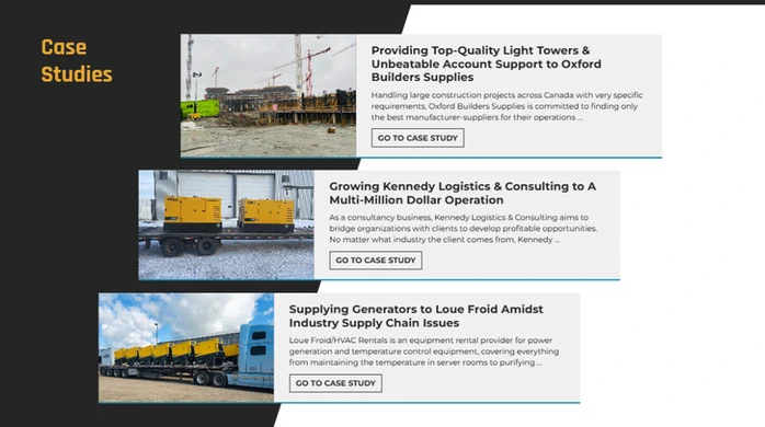 Axiom Equipment Group case study collection