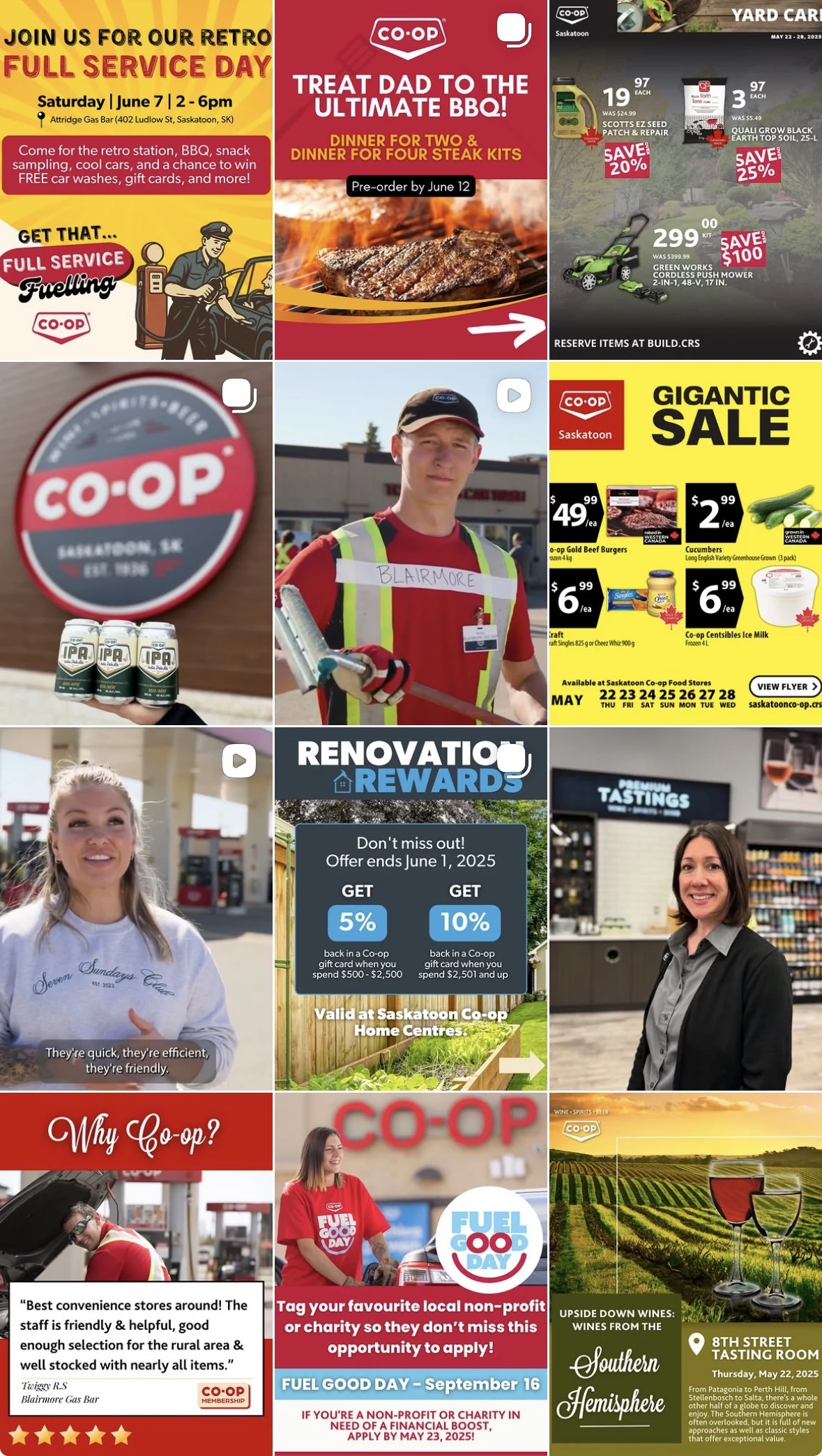 Saskatoon Co-op social feed