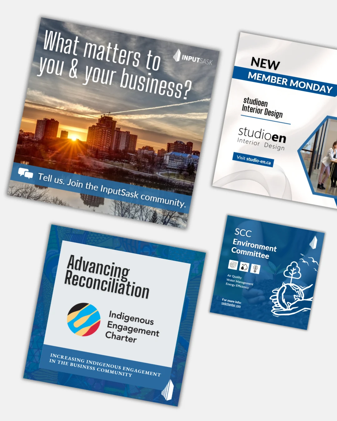 Business marketing and member recognition creatives