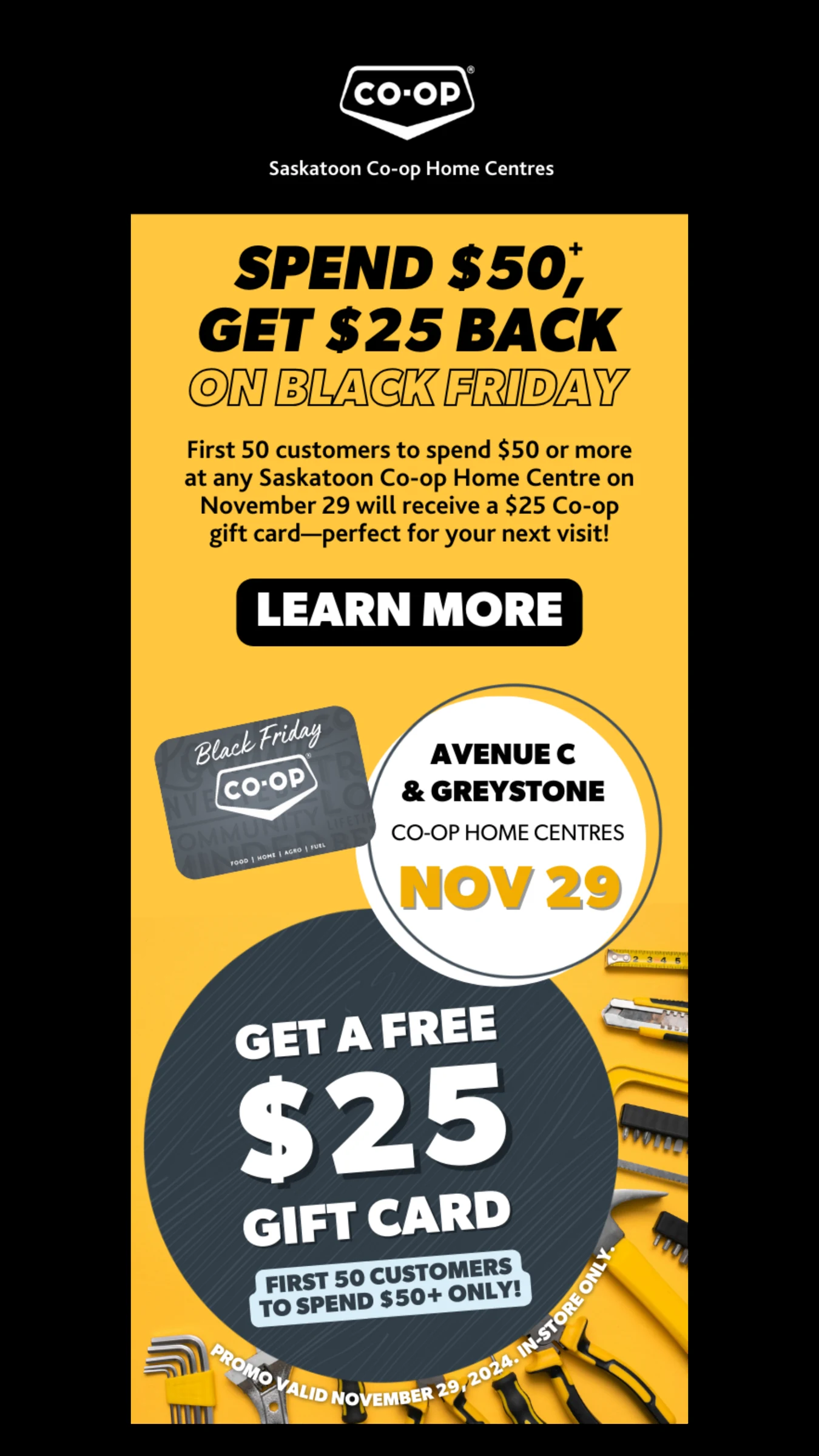 Saskatoon Co-op gift card promotion